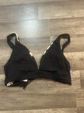 Maaji Black Reversible Triangle Bikini Top size XL